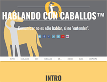 Tablet Screenshot of hablandoconcaballos.org